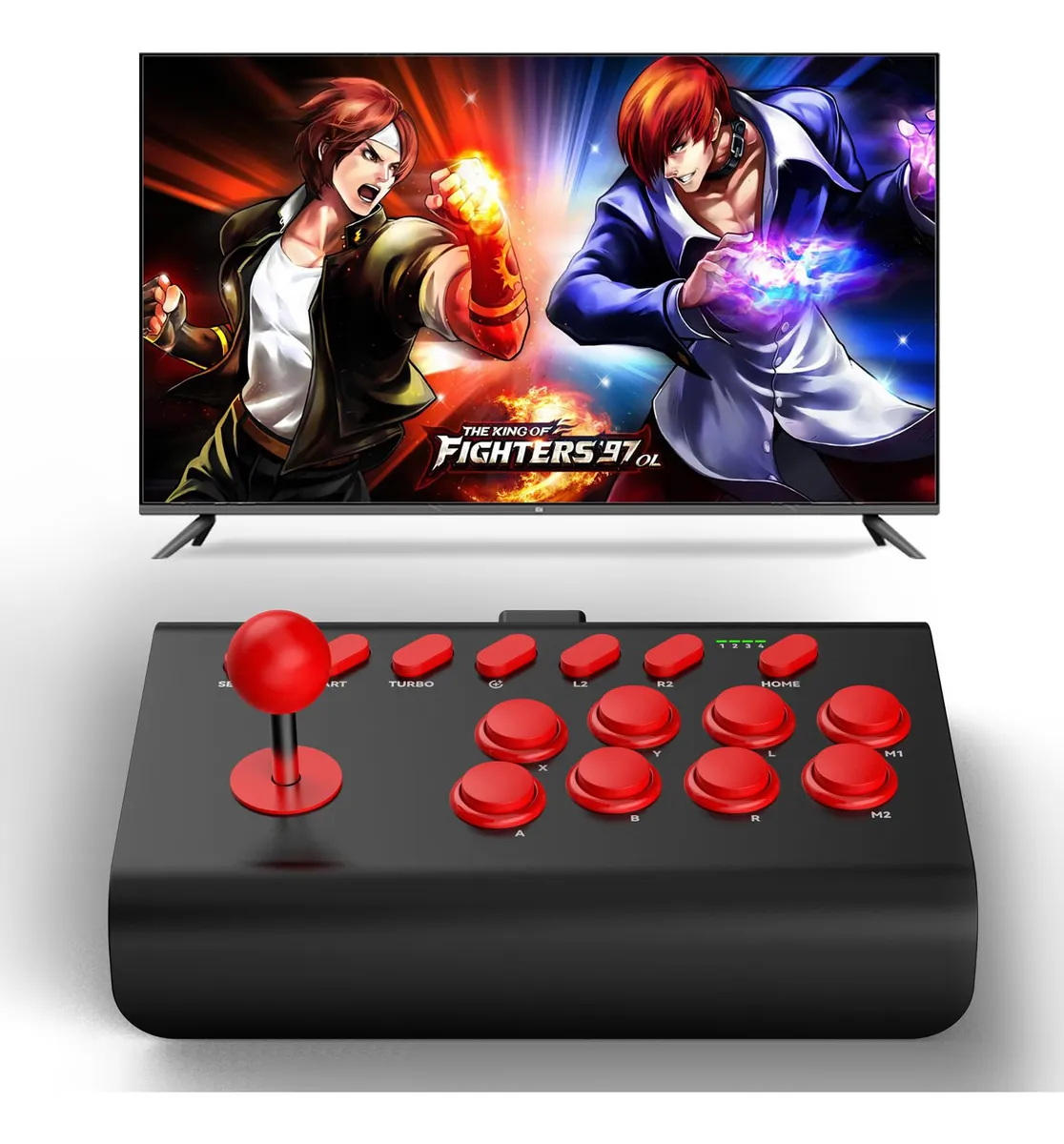 Joystick De Lucha Koiiko Arcade Fight Stick 2 Profesional para PC y Consolas - Control de Combate Inmersivo para Videojuegos