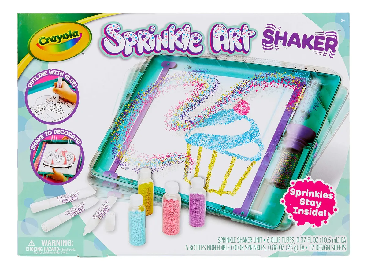 Agitador Espolvoreador Artístico Crayola Estándar Multicolor para Manualidades y Decoración con Pigmentos Vibrantes