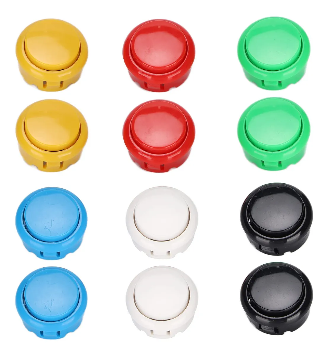 12 Botones de Repuesto para Joystick de Juegos de 30mm: Durabilidad y Precisión para tus Partidas