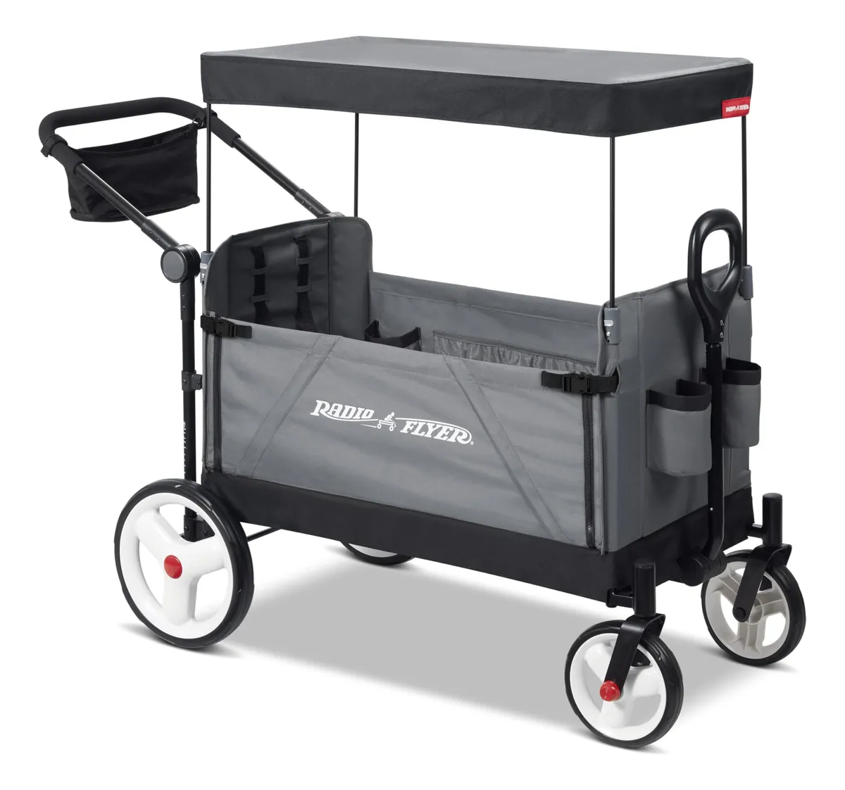 Carro de Paseo City Luxe Stroll 'n Wagon Gris: Comodidad y Versatilidad para tus Aventuras Diarias | Fácil de Transportar | Diseño Moderno