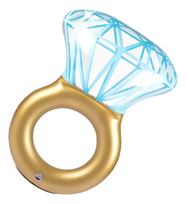 Flotador Inflable para Alberca Anillo Salvavidas Decorativo Azul ...