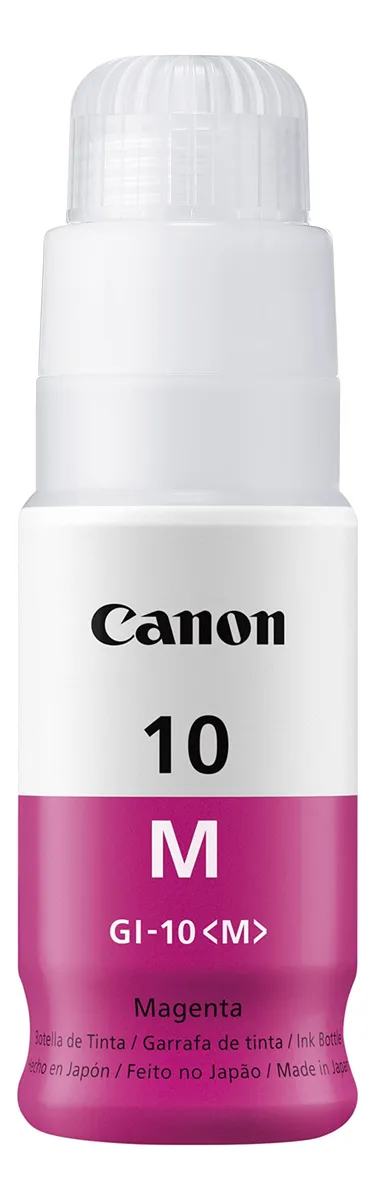 Tinta Magenta Canon GI-10 70ml Original para Impresoras G5010, G6010, G7010 - Impresiones Vibrantes y Duraderas