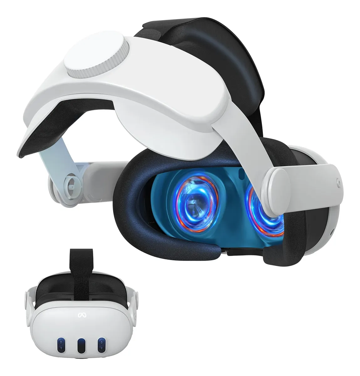 Correa Ajustable para Cabeza Compatible con Oculus Quest 3: Máximo Confort y Ajuste Personalizado para tu Experiencia VR | Correa Ergonómica VR | Accesorio Esencial Oculus Quest 3