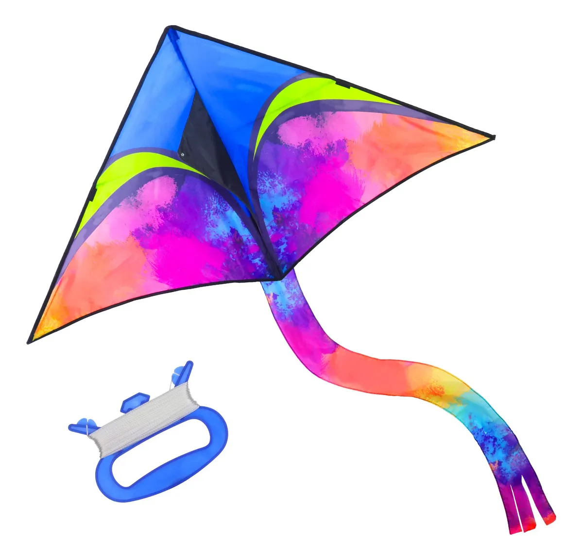 Gran Cometa para Niños y Adultos Fácil de Volar - Diversión al Aire Libre para Toda la Familia - Diseño Divertido y Colorido