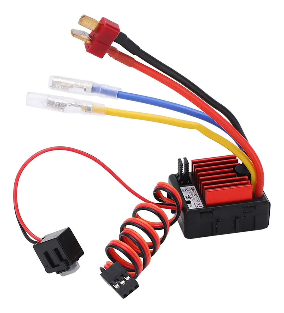 Controlador De Velocidad Electrónico 60A ESC para Coches RC | Potencia y Control Preciso para Hobby | Electrónica de Competición para Vehículos a Radio Control Color