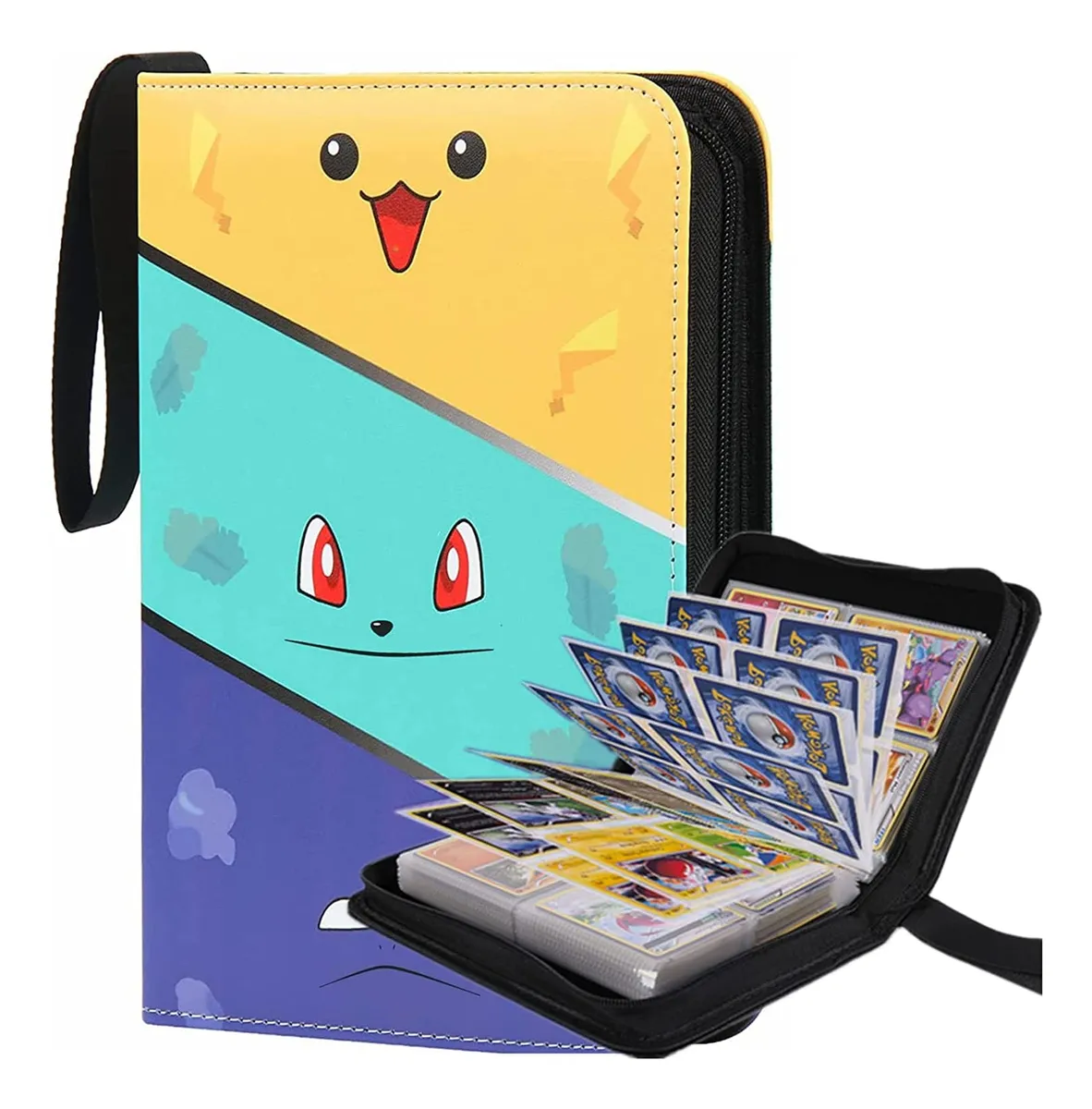 4x Tarjeteros de Bolsillo Álbum para Coleccionistas | Fundas Protectoras Transparentes para Tarjetas | Capacidad Álbum 360 Tarjetas | Diseño Compacto para Colecciones