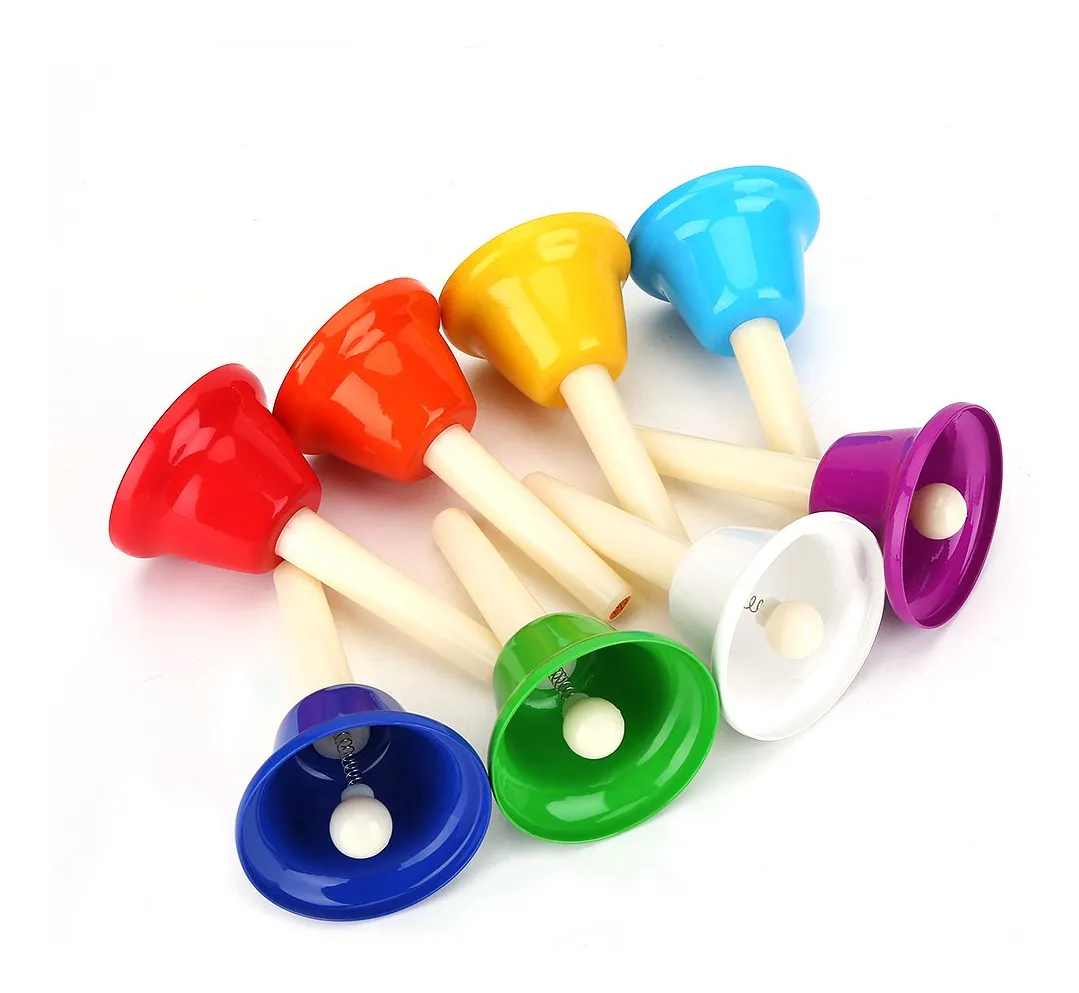 Campanas Musicales para Niños - 8 Notas Metálicas Duraderas - Instrumento Educativo y Divertido para Estimular la Creatividad Musical Infantil