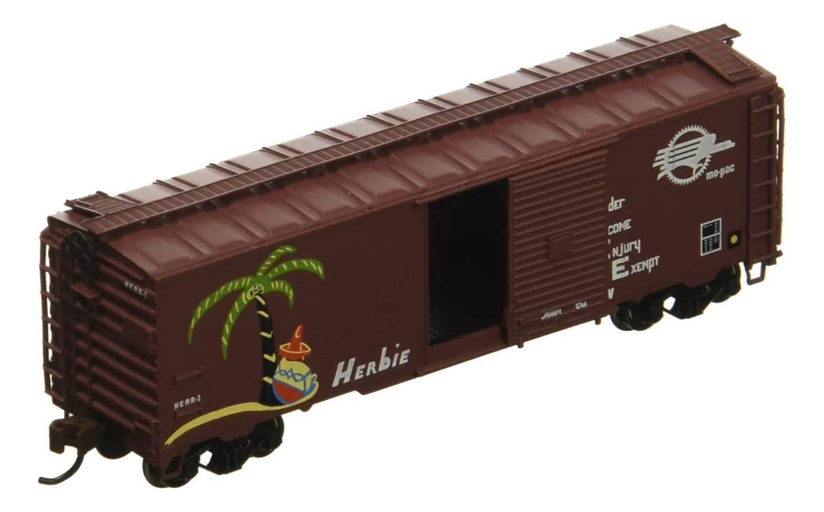 Caja de Acero Missouri Pacific Herbie Aar Escala N 40 Pies - Réplica Detallada para Coleccionistas y Modelismo Ferroviario
