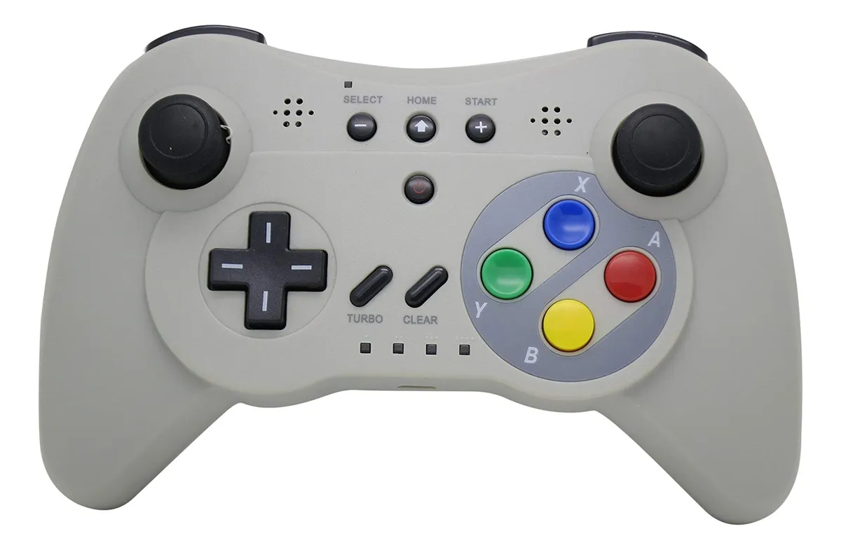 Controlador Inalámbrico Gamepad Gris para Nintendo Wii U | Accesorio de Juego Preciso y Ergonómico | Compatible con Wii U | Gris Mate