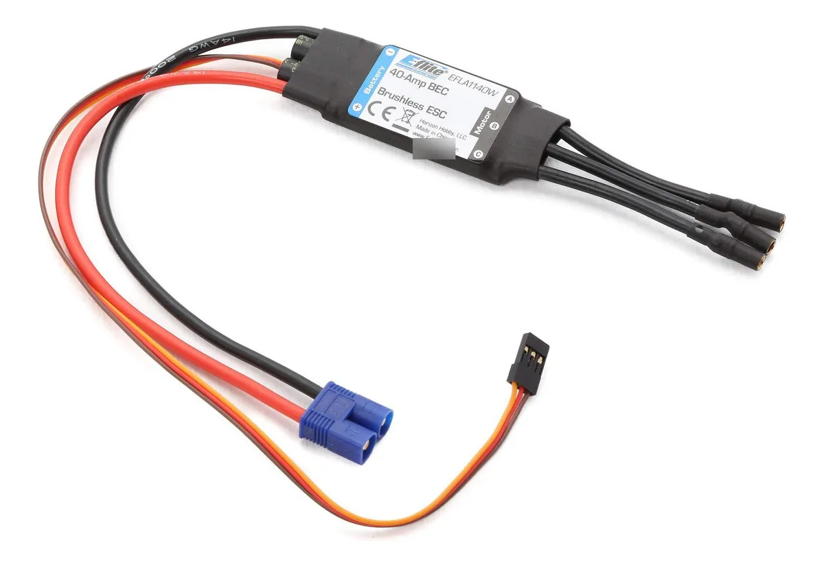 Control de Velocidad E-flite 40 Amp sin Escobillas para Aeromodelismo - Máximo Rendimiento y Precisión | Electrónica RC
