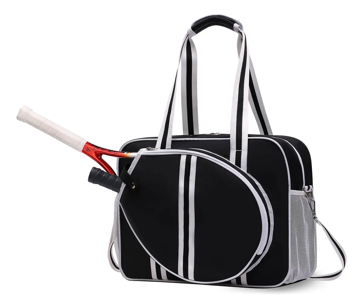 Bolsa De Pickleball Profesional Con Cierre Seguro y Correa Ajustable - Diseño Ergonómico y Espaciosa - Ideal para Pala y Accesorios Deportivos - Color Versátil
