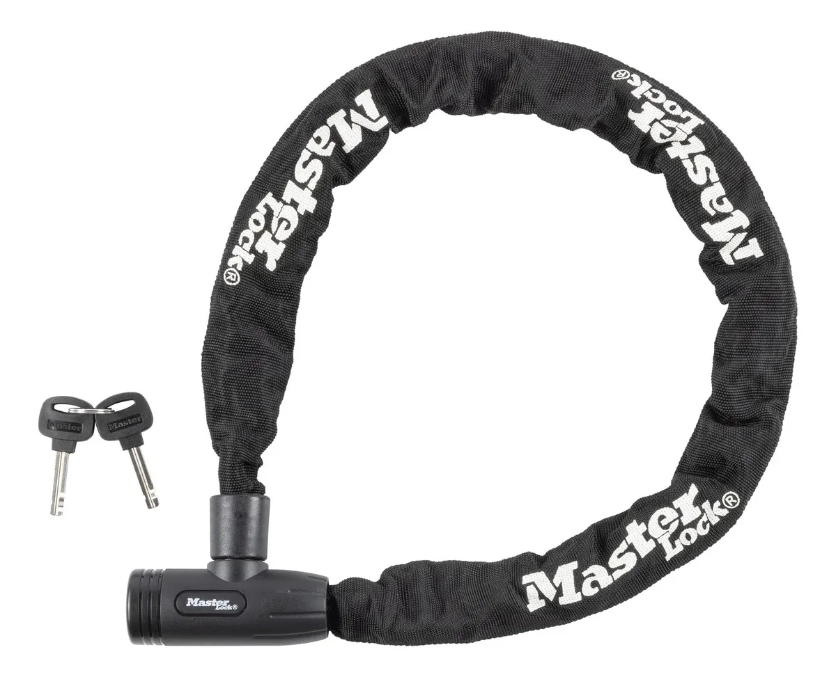 Cadena de Acero Inoxidable 0.91m Largo, 8mm Diámetro con Cerradura Integrada - Seguridad Resistente para Exteriores y Embarcaciones