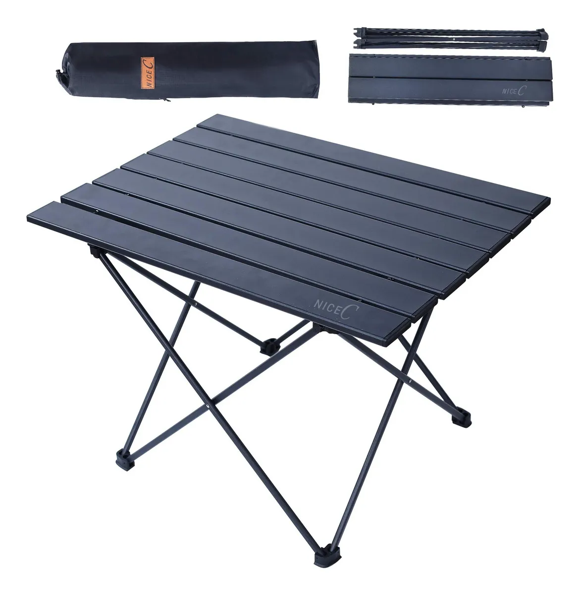 Mesa Camping Plegable Aluminio Ultraligera y Compacta | Ideal Excursiones y Exteriores