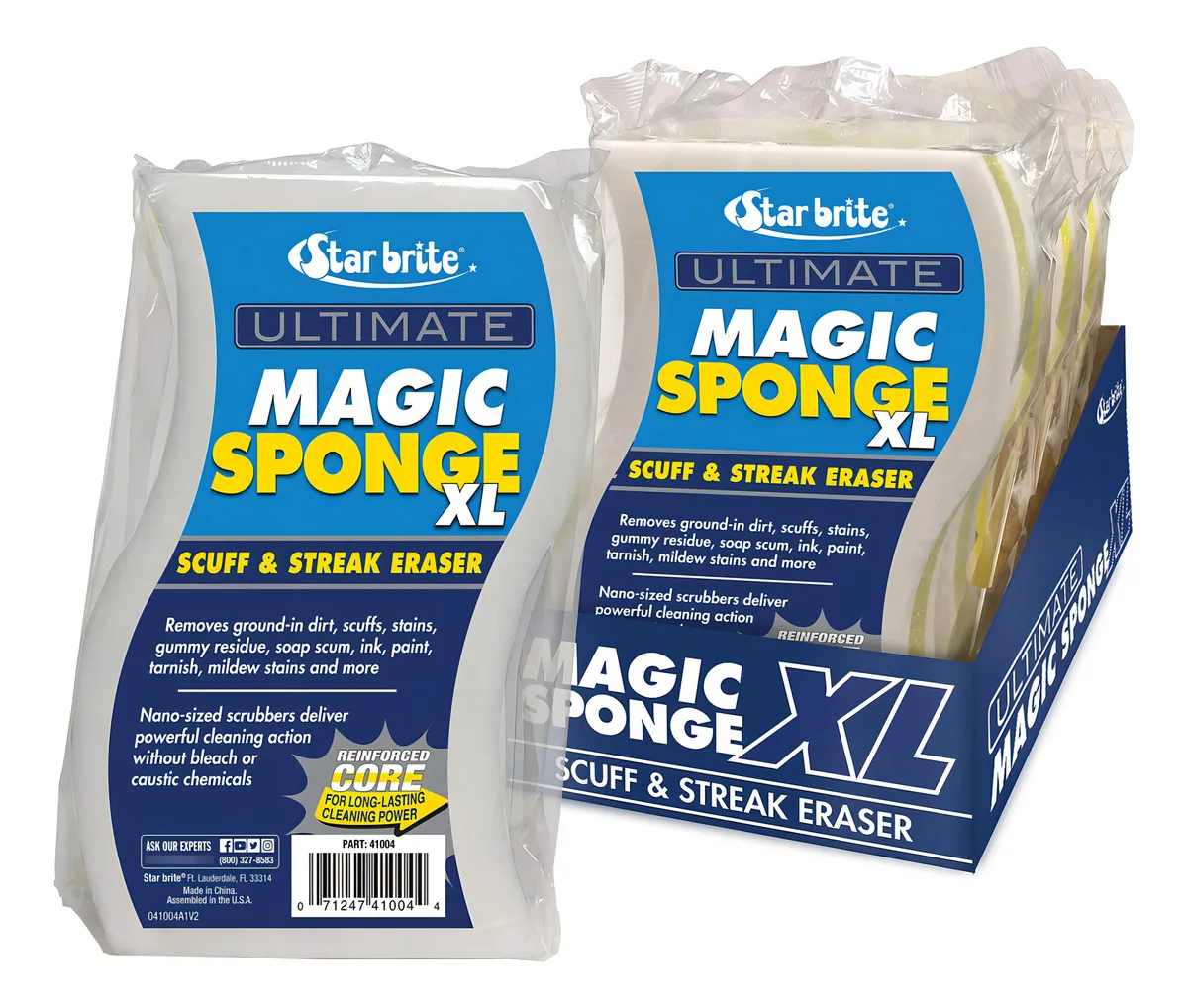 Borradores de Esponja Ultimate Magic - Pack 6 Unidades para Limpieza Profunda y Eliminación de Manchas Difíciles - Versátiles y Duraderos