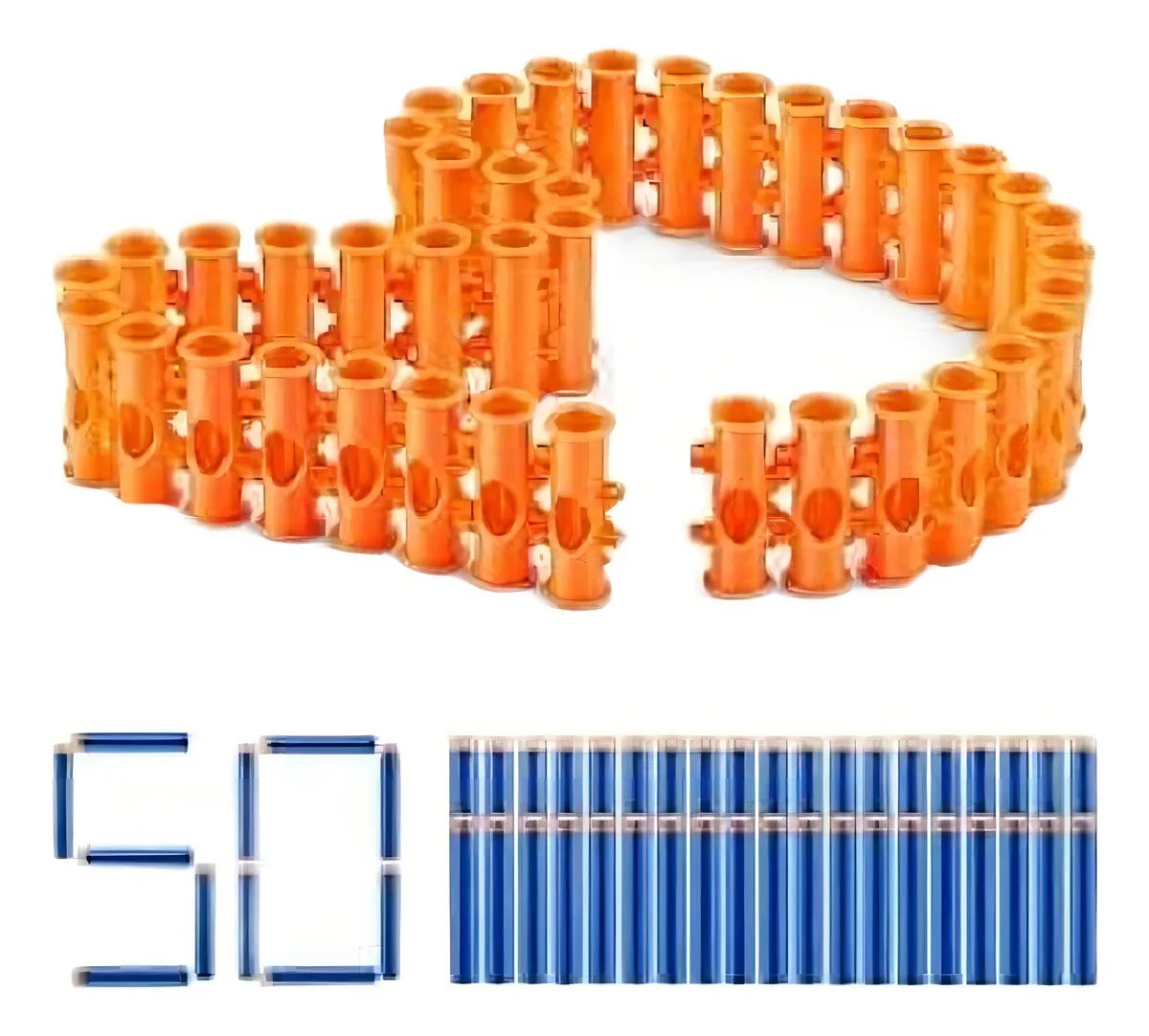 Accesorio para Cinturón Xshot: Porta Dardos con Capacidad para 50 Dardos | Ideal para Batallas de Nerf y Coleccionistas