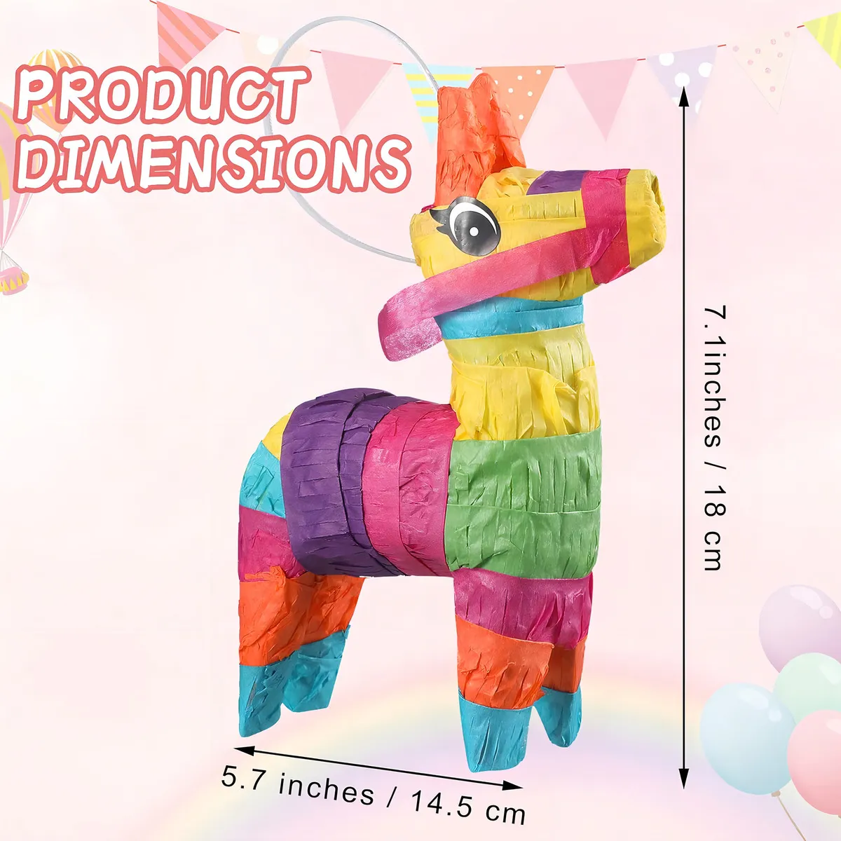 12 Mini Piñatas Mexicanas Burro Kathfly - Decoración Fiesta Mexicana, Relleno Dulces, Recuerdo Evento, Diseño Colorido