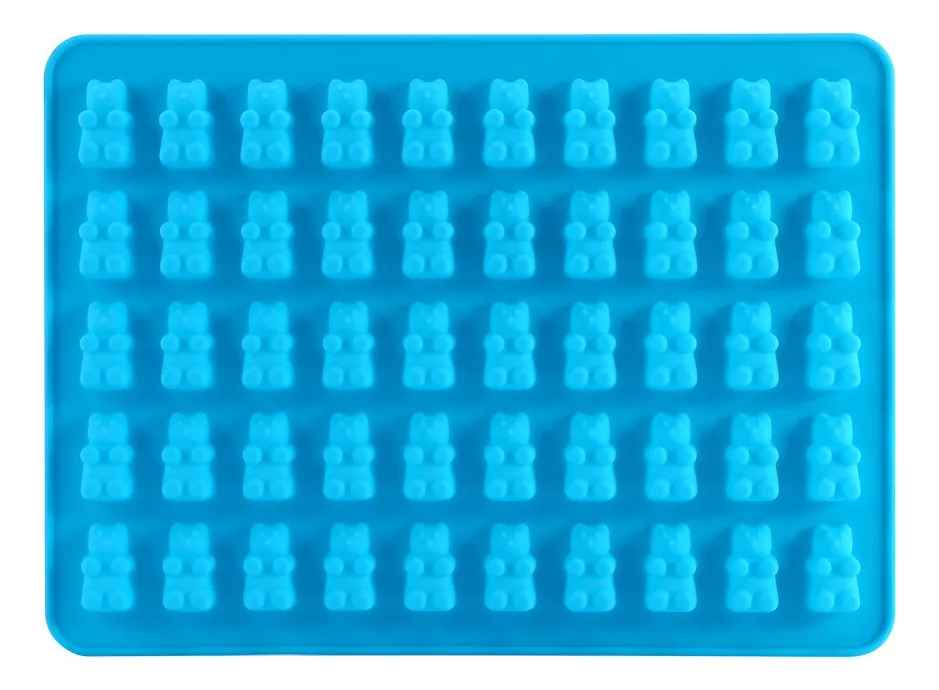 50 Moldes Silicona Gummy Bear para Caramelos y Pasteles | Fabricación DIY de Gomitas y Chocolates Artesanales