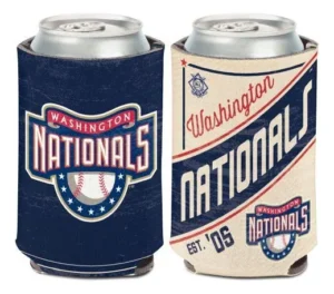 Cooler para Latas Diseño Vintage Washington Nationals | Conserva tus Bebidas Frías | Ideal para Fans del Béisbol | Estilo Retro para Exteriores
