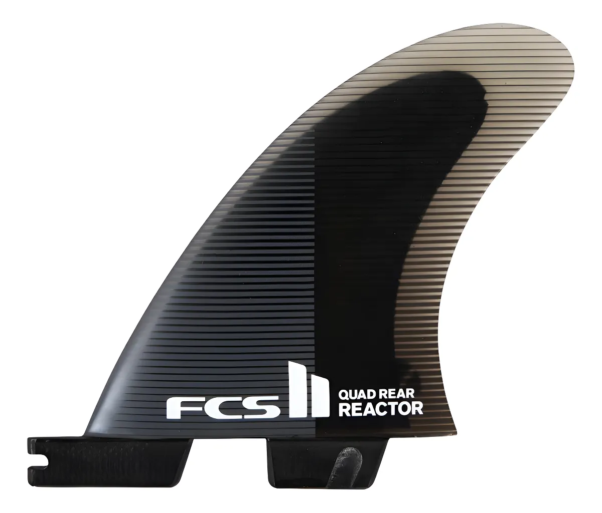 Aletas Traseras FCS II Reactor PC Quad Carbon Negro - Rendimiento y Control para Surf de Alto Nivel - Set Mediano