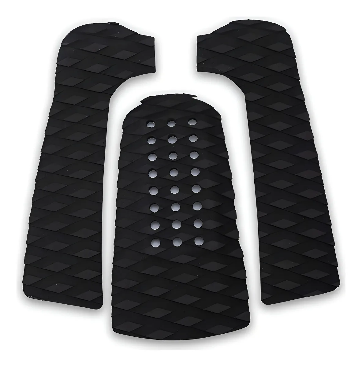 Almohadilla de Tracción Antideslizante para Tabla de Surf - Agarre Mejorado para Olas y Maniobras - Accesorios Esenciales para Surfistas Profesionales y Principiantes - Material Duradero Negro