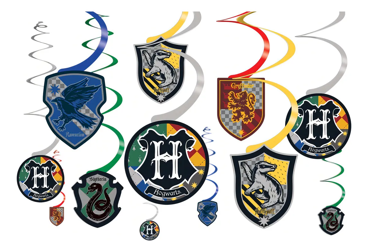 12 Piezas Decoraciones Colgantes Harry Potter para Fiestas y Eventos | Adornos Temáticos Mágicos para Cumpleaños y Celebraciones | Fácil Instalación
