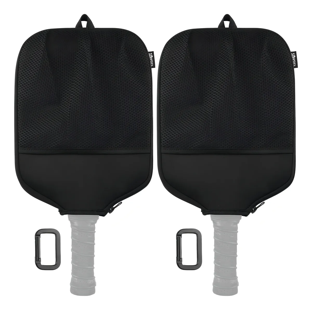 Cubierta Protectora Negra para Palas de Pickleball con Bolsa de Almacenamiento y Gancho Integrado | Accesorios Esenciales para Jugadores