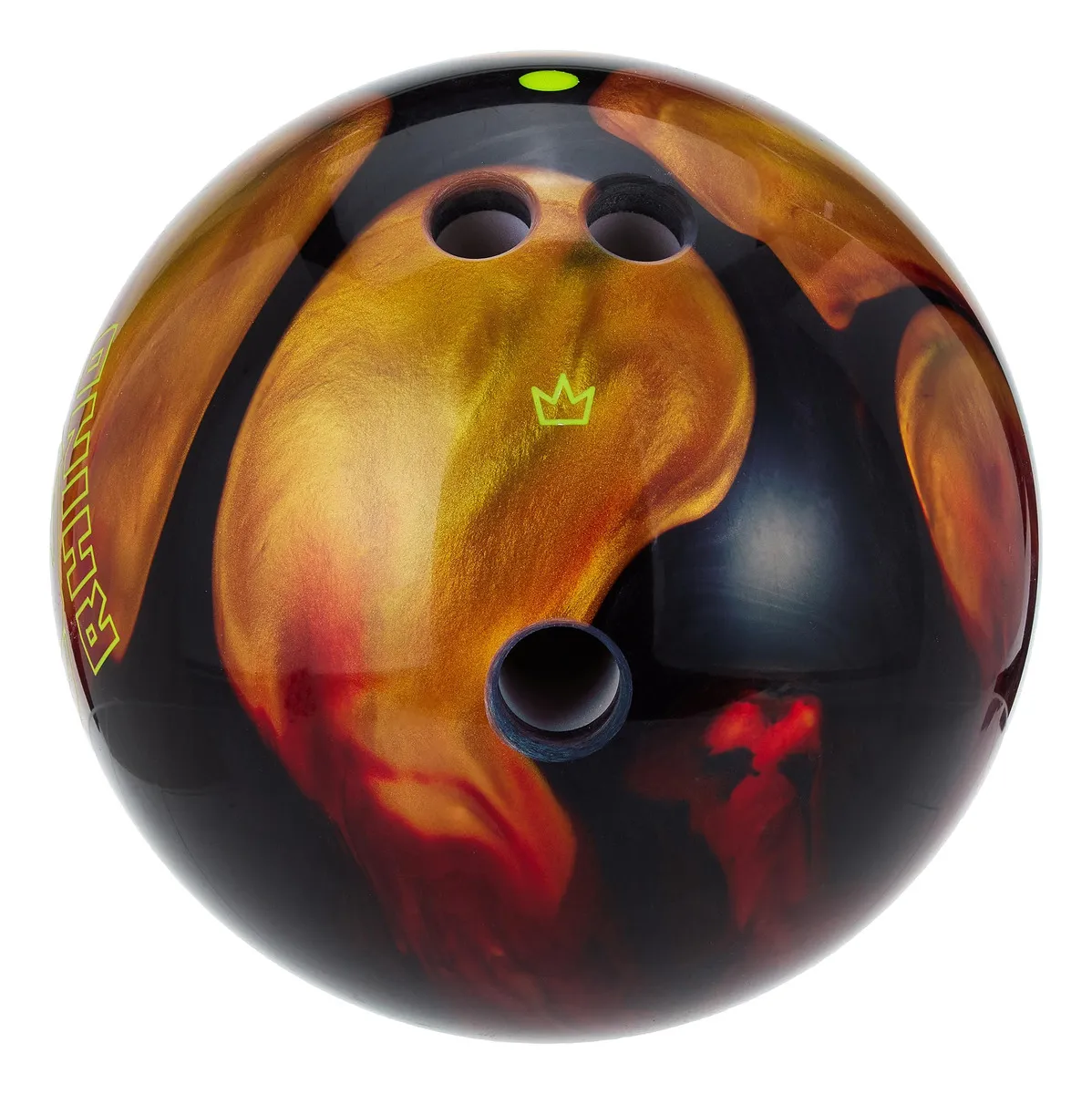 Bola de Bolos Preperforada Profesional Rojo Negro y Dorado - Ideal para Iniciación y Competición - Diseño Exclusivo