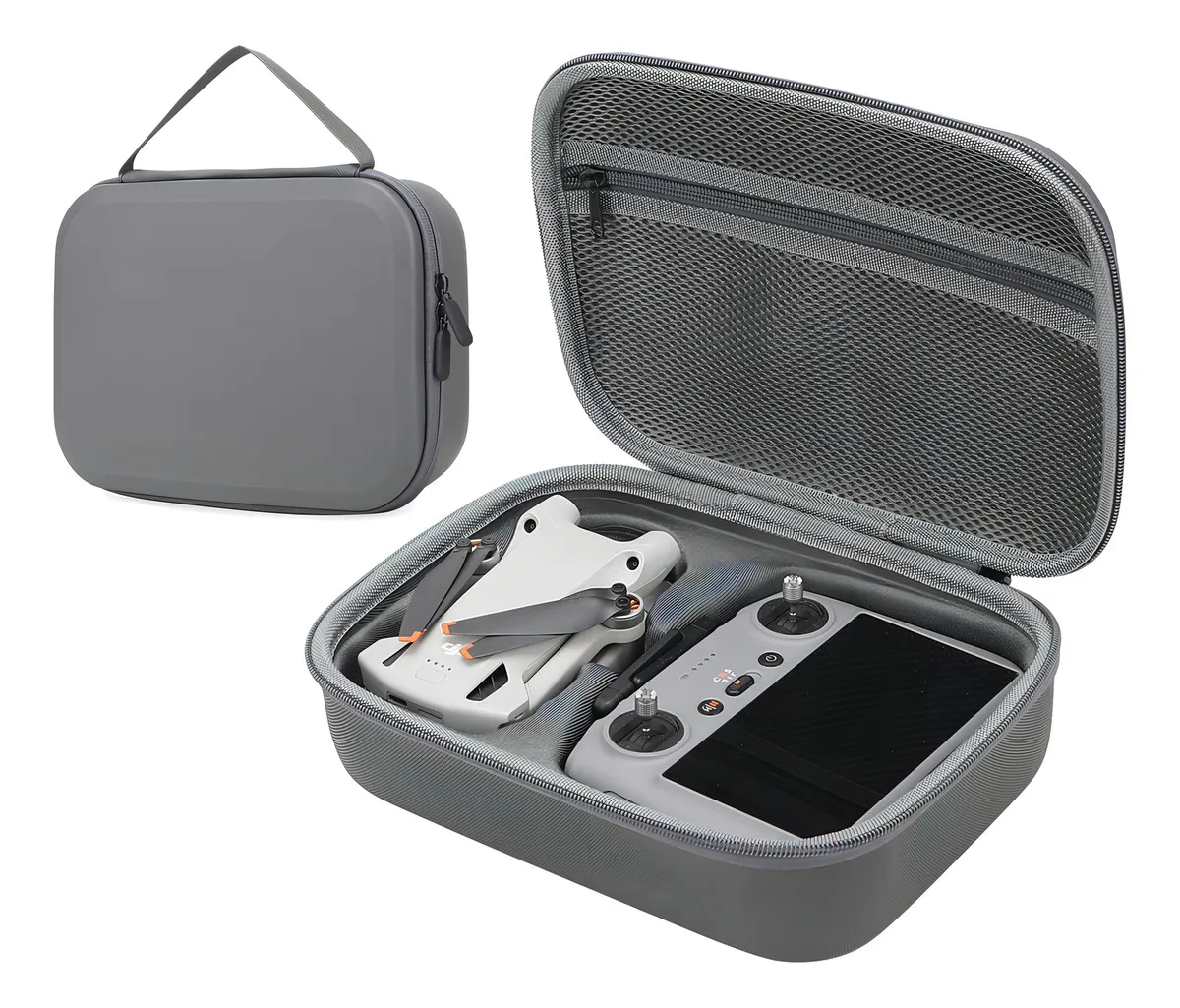 Bolsa de Almacenamiento Rígida para DJI Mini 4 Pro y Accesorios - Estuche Protector Duradero, Compacto y Resistente al Agua - Negro