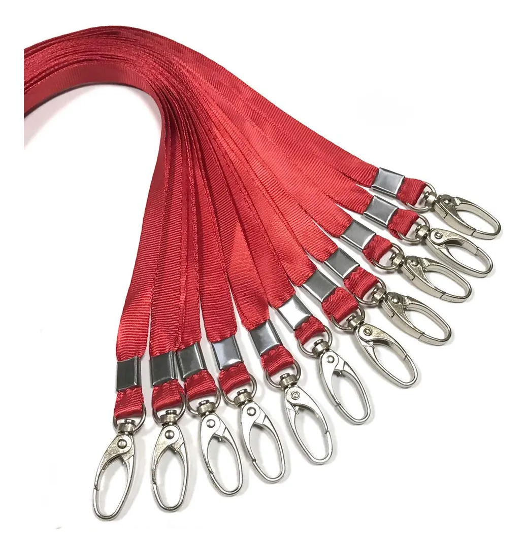 50 Unidades de Cadenas de Nylon Negra con Gancho para ID - Duraderas y Resistentes para Identificación Profesional