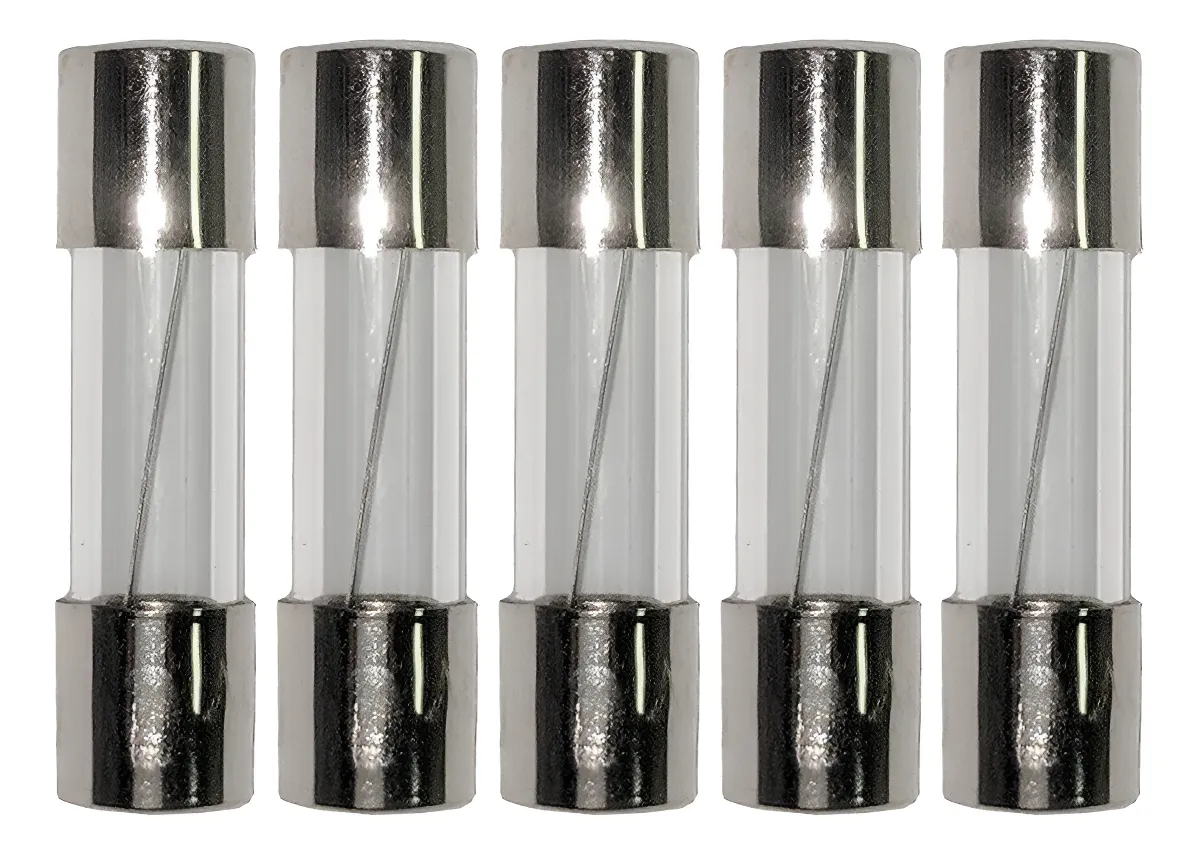 Fusible de Acción Lenta T1.6A 250V - Protección Fiable para tus Dispositivos Electrónicos - Paquete de 5 Unidades