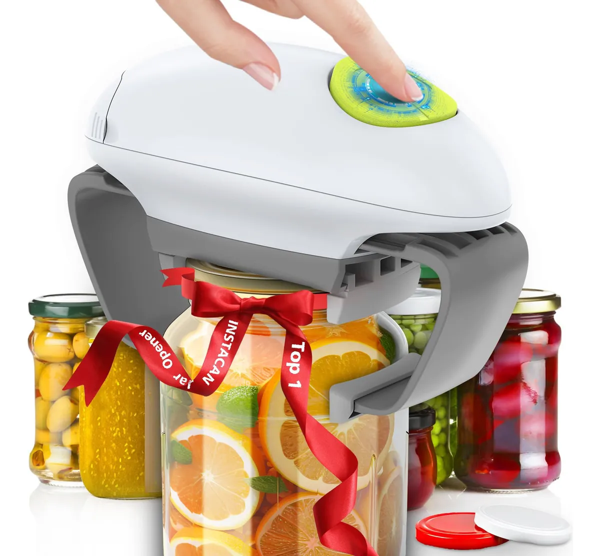 Abrelatas Eléctrico Automático para Cocina - Fácil de Usar, Ideal Manos Débiles - Abre Latas Sin Esfuerzo - Diseñado para Comodidad y Eficiencia