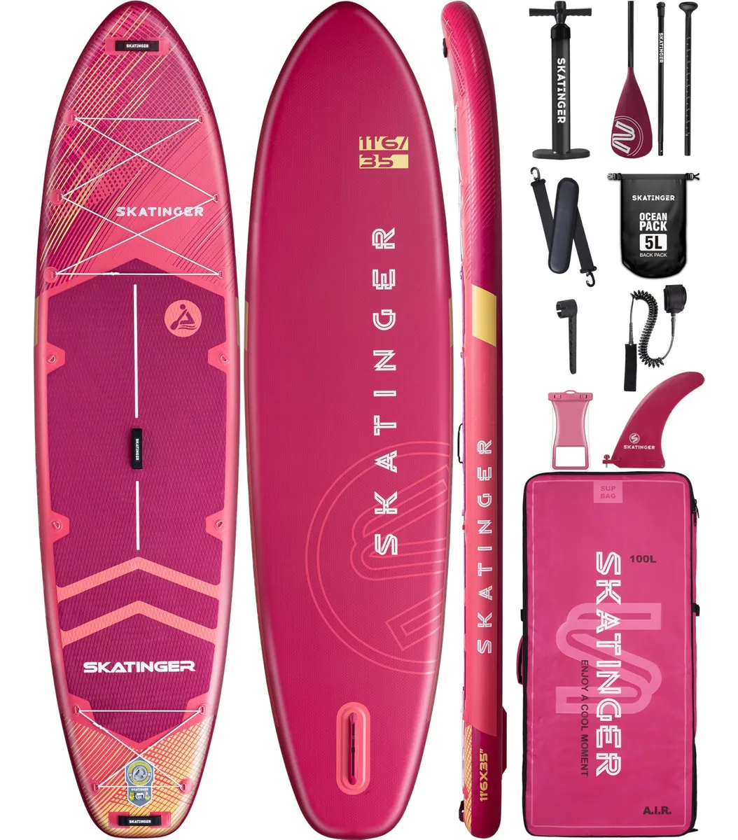 Tabla de Remo Inflable Superancha 350x86cm para 2 Personas: Disfruta del Agua con Estabilidad y Comodidad en tus Aventuras Acuáticas