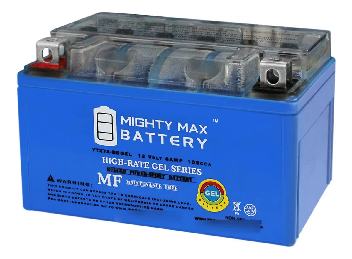 Batería Recargable Gel 12V 6Ah AGM SLA para Motocicleta: Potencia Confiable y Duradera para tu Moto