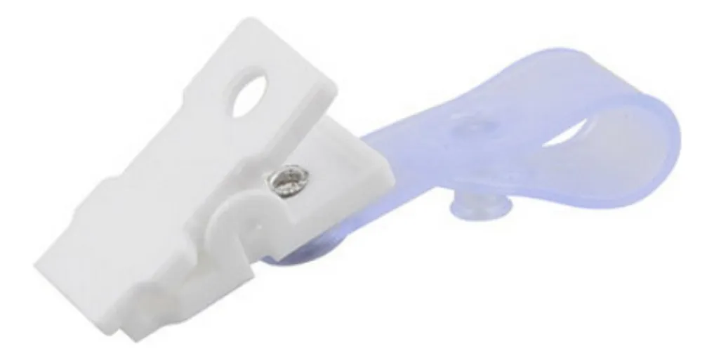 24 Clips de Insignia Plástico con Correa PVC Transparente para Identificación y Acceso Rápido | Holder Portacredencial Duradero