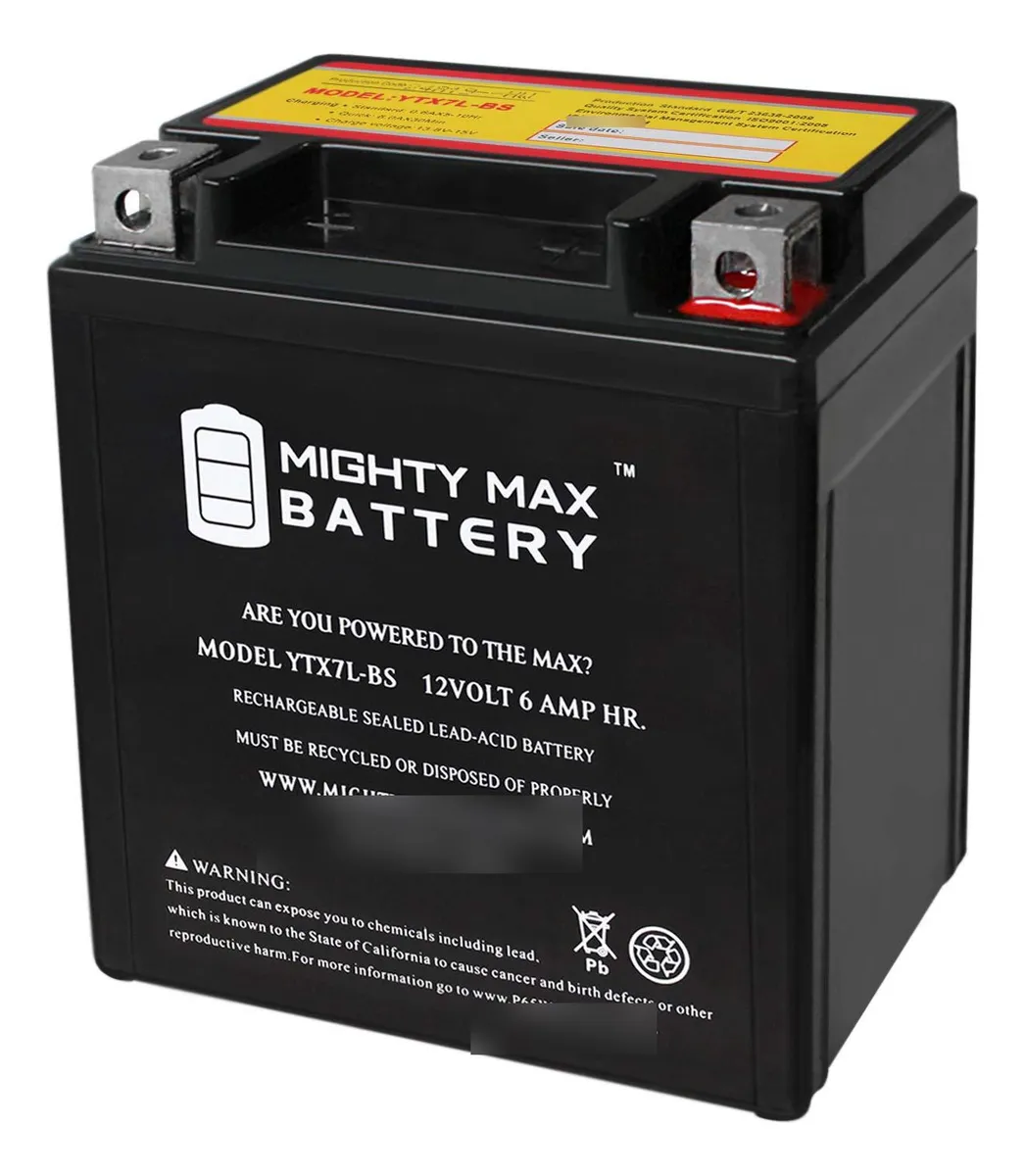 Batería Recargable AGM 12V 6Ah para Motocicleta - Potencia y Fiabilidad para tu Moto | Envío Rápido