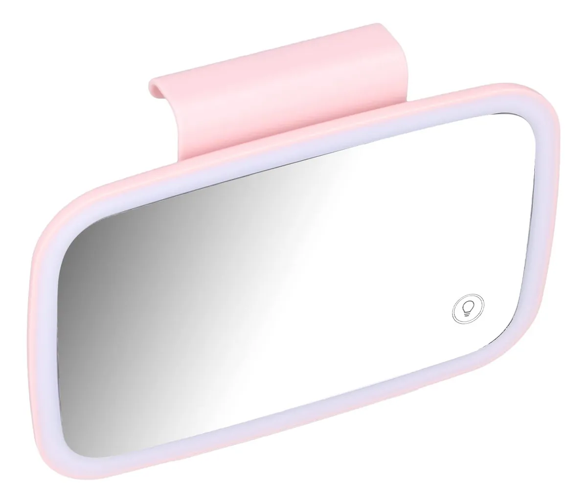 Espejo Cosmético Visera Solar con Luces LED y Pantalla Táctil - Iluminación Perfecta para Maquillaje Profesional y Uso Diario - Marco Elegante de Color Personalizable