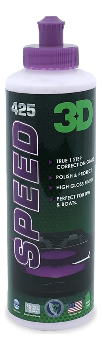 Eliminador de Rayones y Encera Coche 3D Speed Color 240ml | Restaura, Protege y Da Brillo | Cuidado Automotriz Profesional