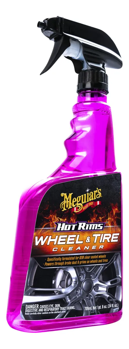 Limpiador de Rines Meguiar's G9524 710ml: Elimina Suciedad y Grasa, Devuelve el Brillo Original - Cuidado Automotriz Profesional