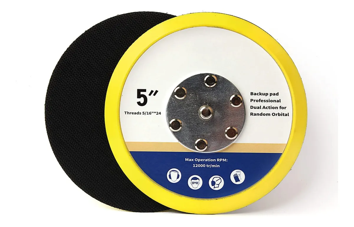 2 Almohadillas de Oreja Gancho 5" Lijado Angular para Reparación y Personalización | Durabilidad y Precisión