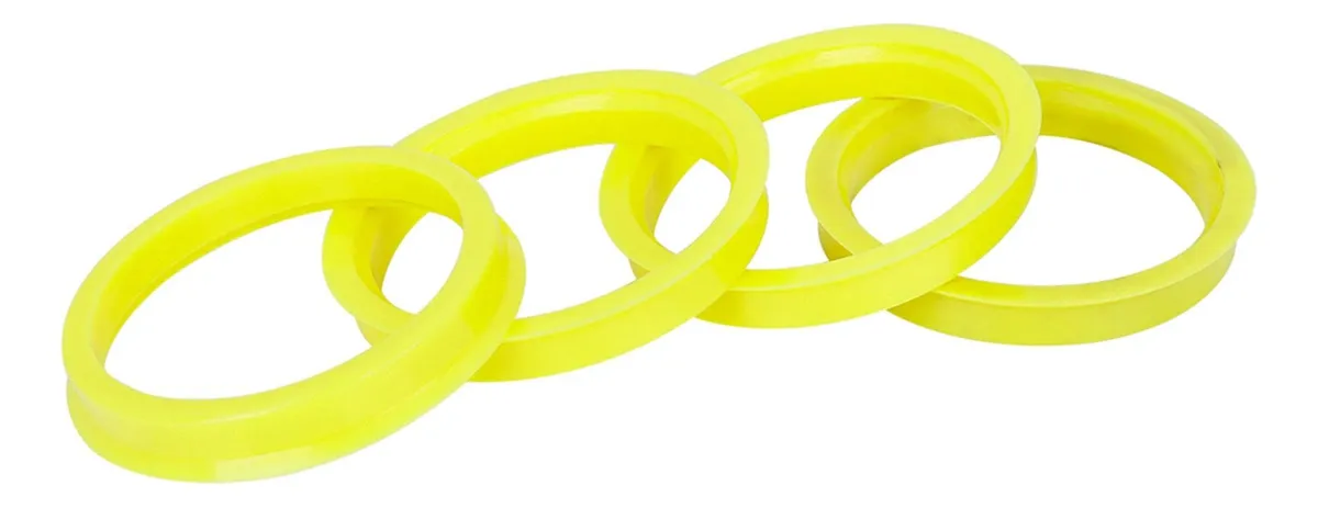 Juego 4 Anillos Centrales Adaptadores Plástico para Llantas de Coche (66.6mm a 57.1mm) | Mejora Estabilidad y Ajuste Perfecto | Durabilidad Alta