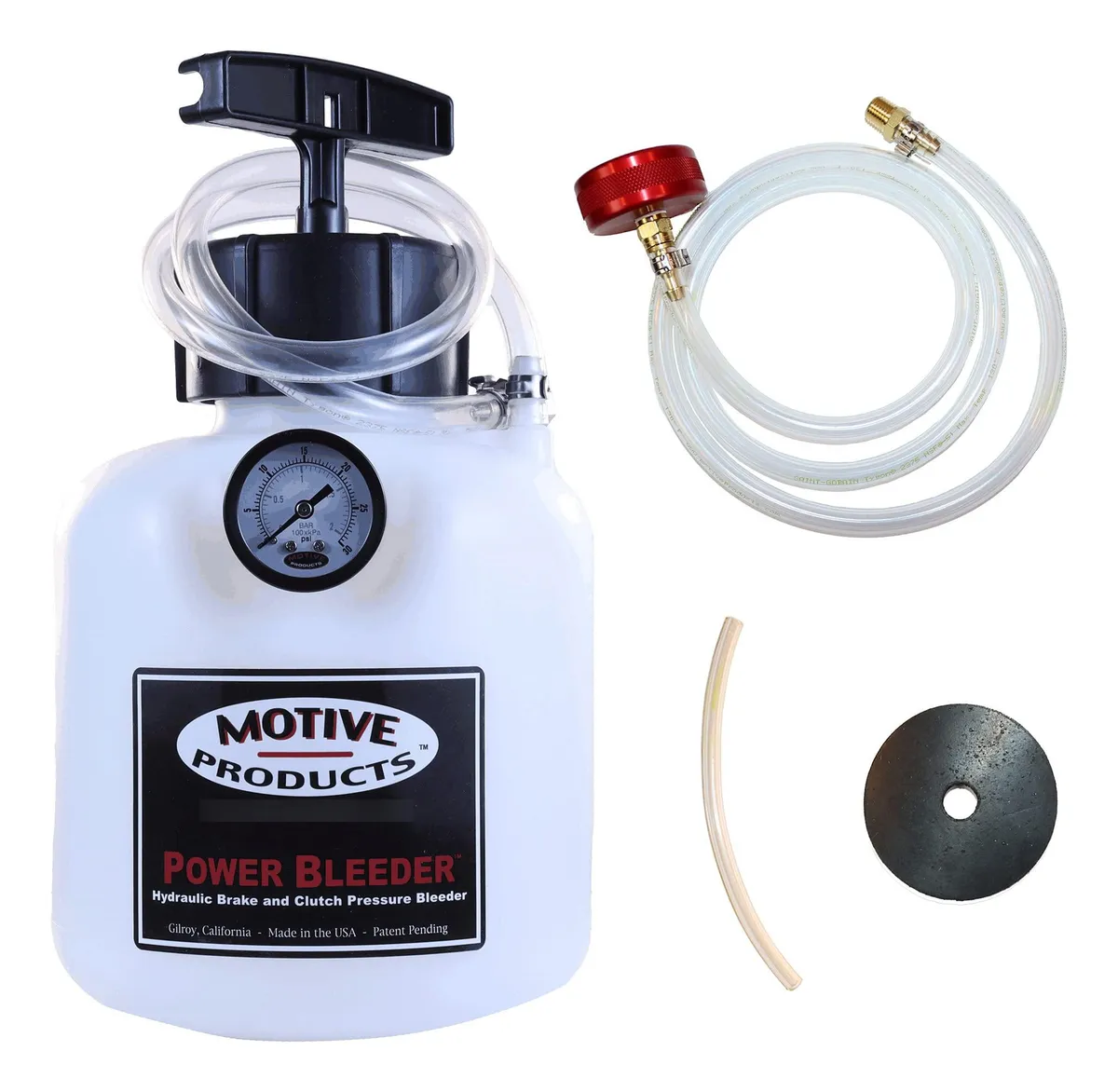 Sistema de Purga de Frenos Power Bleeder Europeo Negro para Mantenimiento Profesional y DIY - Fácil y Rápido Cambio de Líquido de Frenos