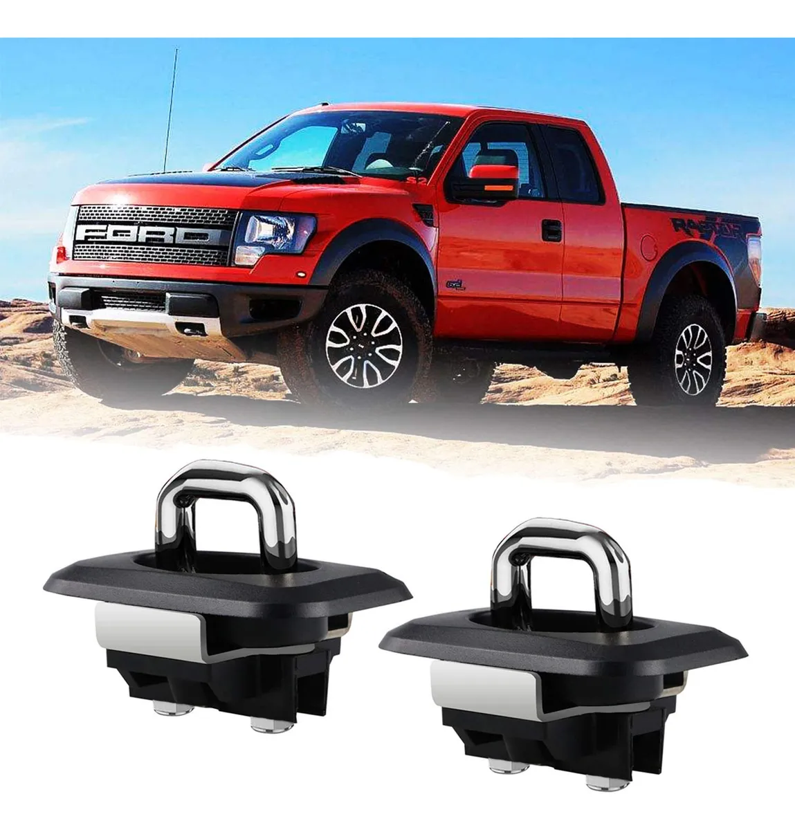 Anclajes de Amarre para Cama de Camión F-150 y Super Duty | Seguridad y Fijación Robusta | Accesorios para Pick-up