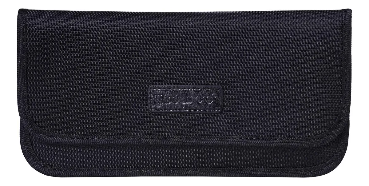 Bolsa Bloqueo Señal RFID y Protección Celular Negro, Diseño Tela, Seguridad Anti-Robo y Privacidad para Móviles y Dispositivos