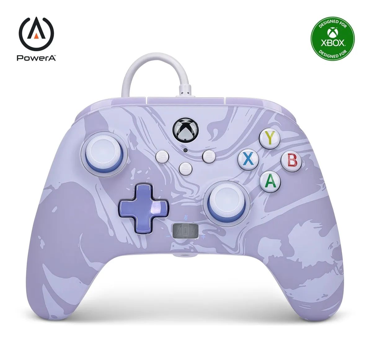 Control Alámbrico Mejorado para Xbox Series X|S, Diseño Ergonómico, Conexión Estable, Lavanda - Color Oficial