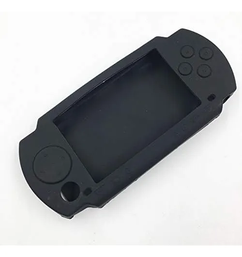 Funda Protectora Silicona Negra para PSP 1000/1001 - Máxima Protección, Diseño Ajustado, Acceso Completo a Botones y Puertos, 17.5 X 10 cm