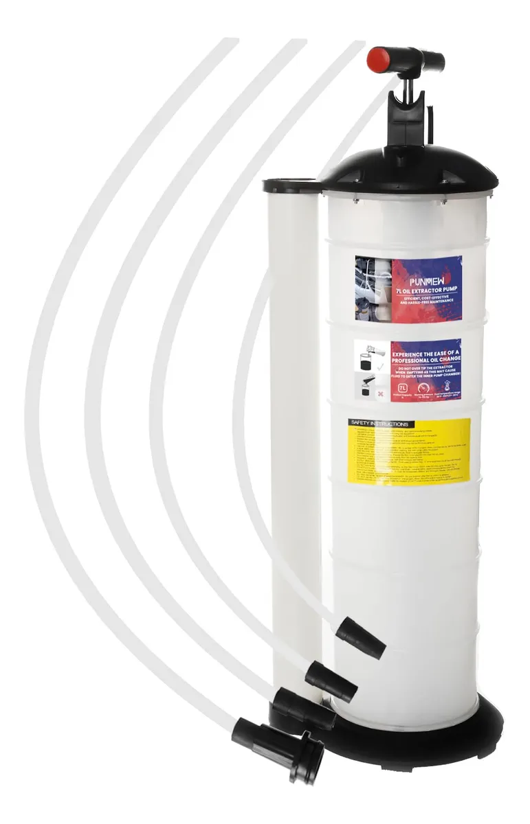 Bomba Extractora de Aceite Manual 7 Litros para Automóviles - Herramienta Esencial para Cambio de Aceite Sencillo y Rápido en tu Vehículo