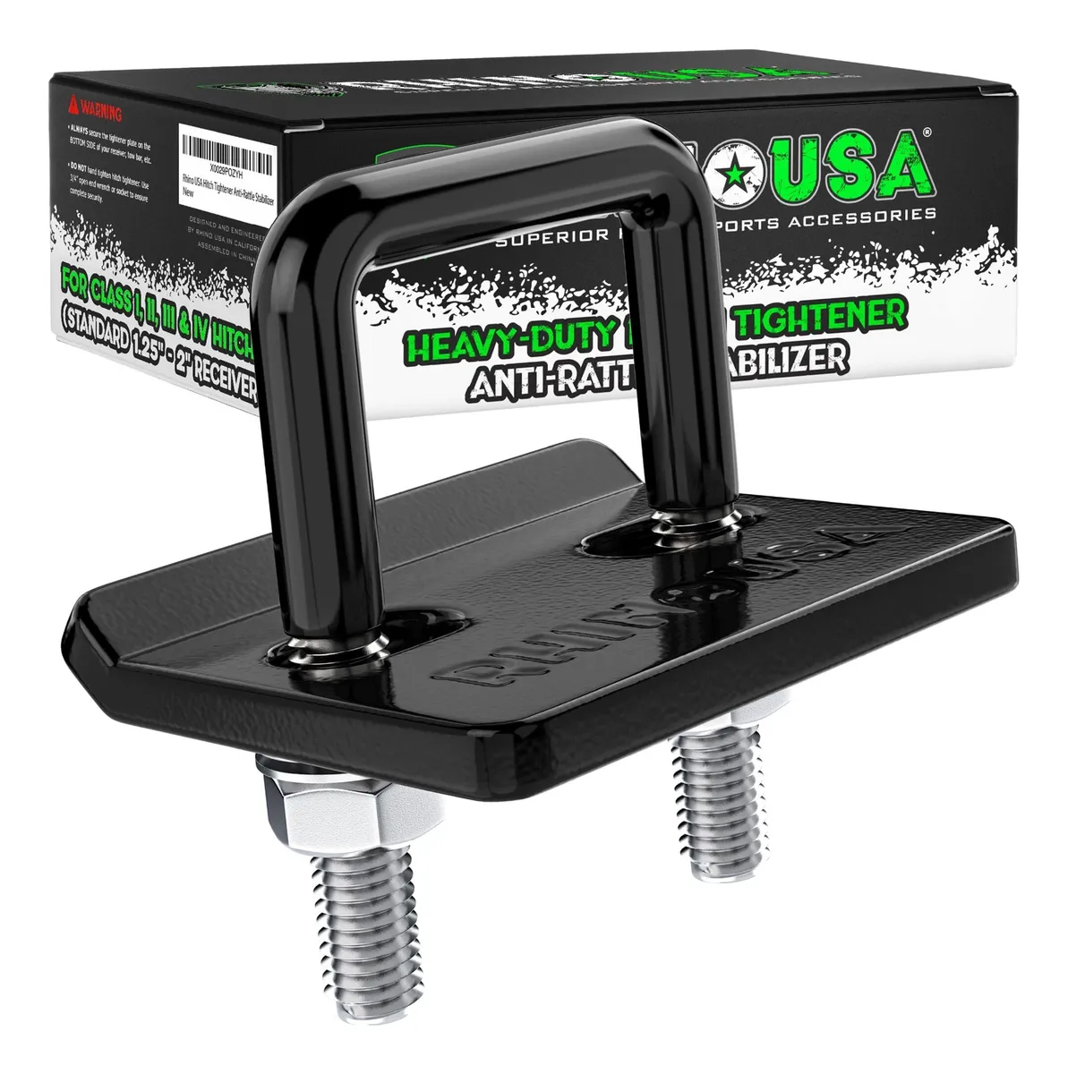 Abrazadera Antisonajero Estabilizador para Enganche de Acero (1.25 y 2 Pulgadas) | Reduce Vibraciones y Ruidos