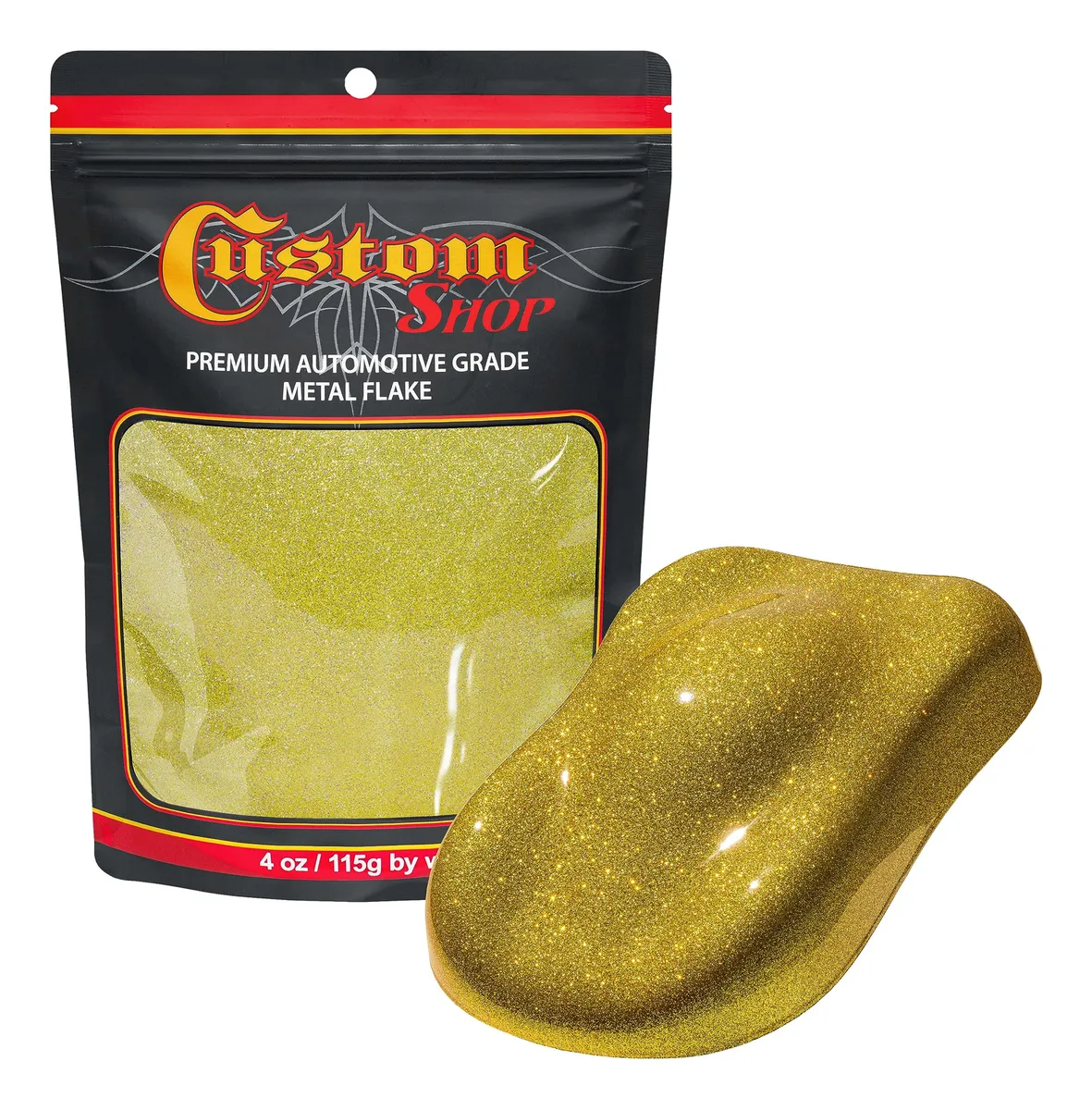 Escamas de Oro Brillante Personalizada 113.4 Gramos para Manualidades y Decoración. Brillante Acabado Metálico.