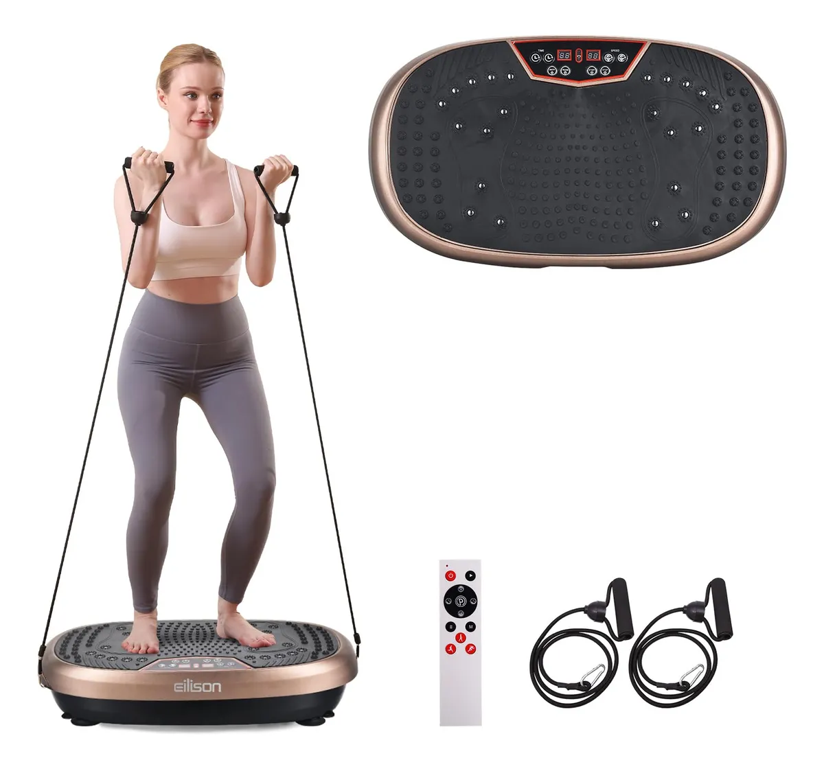 Máquina de Ejercicio 3D con Placa de Vibración Inteligente para Entrenamiento Corporal Completo y Tonificación Muscular | Color Versátil