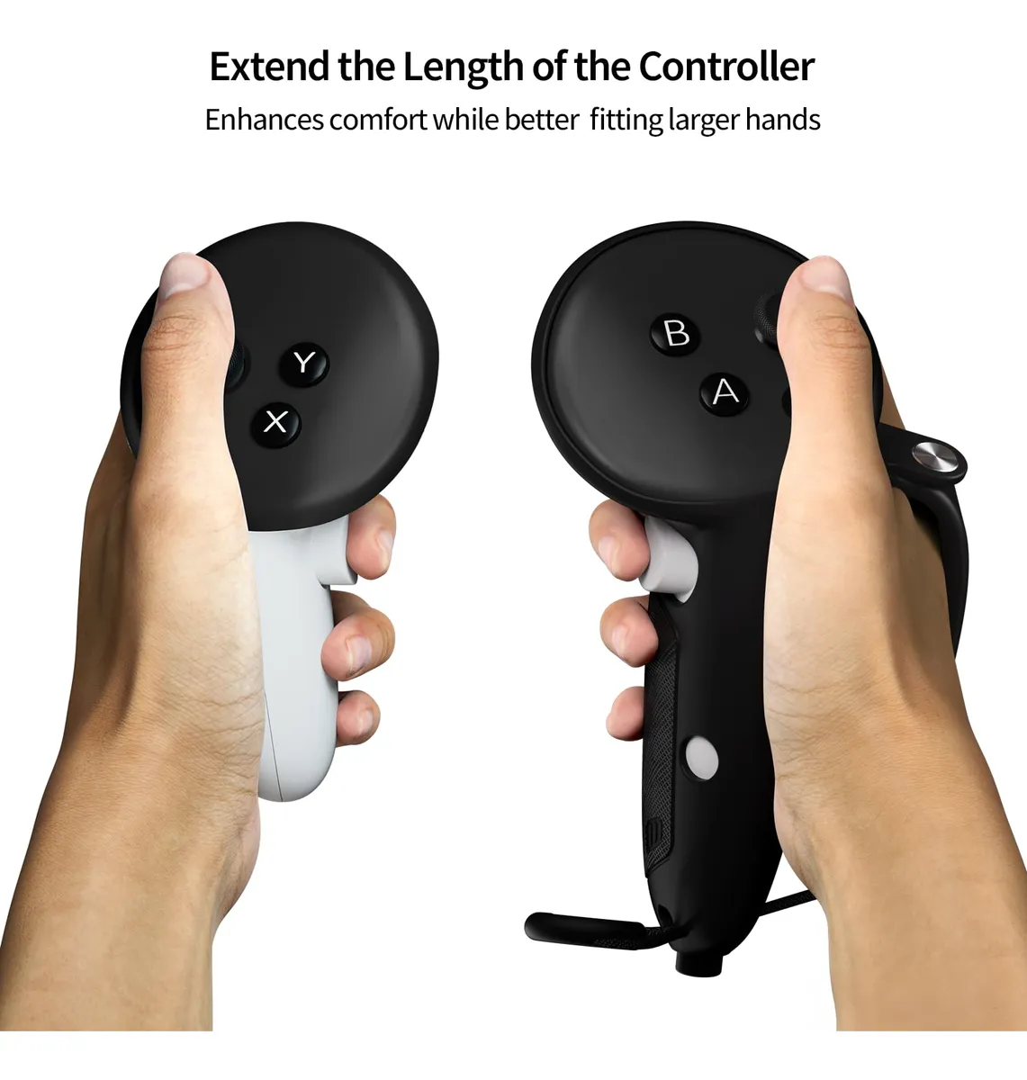Controller Meta Moda Controles Meta Quest 3s/3 con Correas Ajustables Negro: Accesorios ...